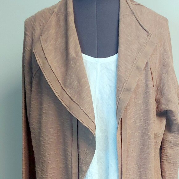 Brochu Walker Cotton/Linen Open Style Cardigan - Size M - Picture 3 of 10